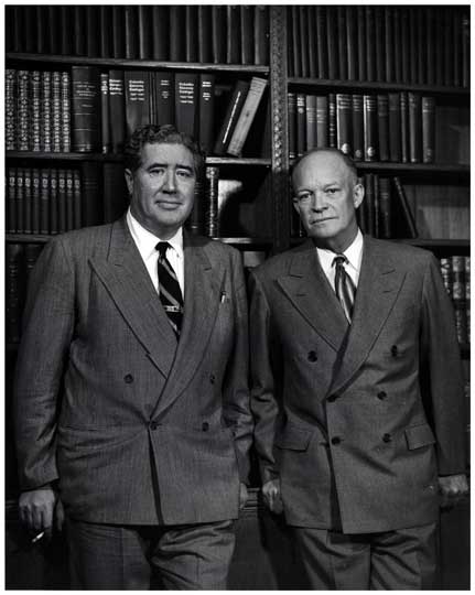 (image for) Dwight Eisenhower & John Gunther, Author 1948 - Click Image to Close
