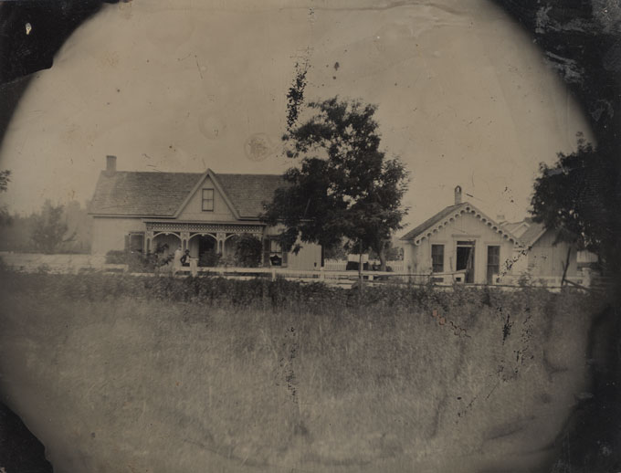 (image for) Half Plate Tintype of Homes - Click Image to Close