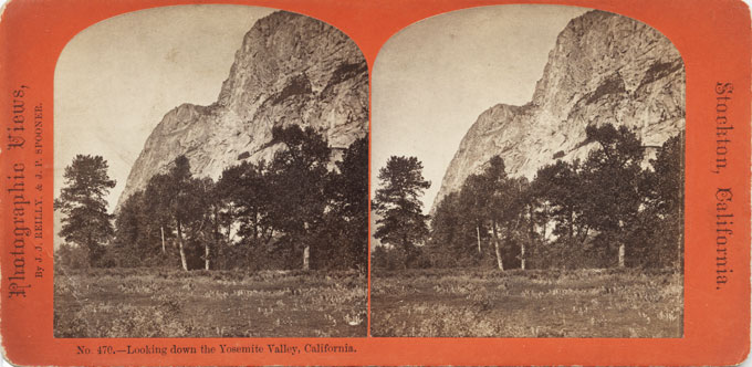 (image for) Looking Down the Valley, Yosemite, by Reilly and Spooner - Click Image to Close