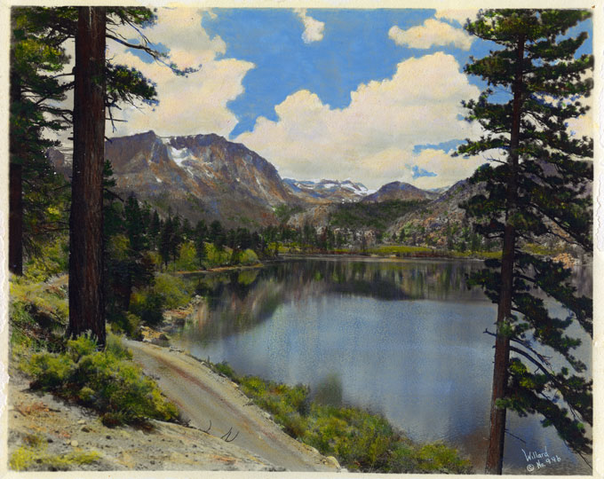 (image for) Lake Mary in the High Sierras by Stephen Willard, Tinted - Click Image to Close