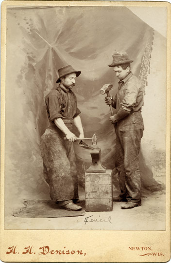 (image for) Occupational - Blacksmiths, from Newton, Wisconsin c. 1890