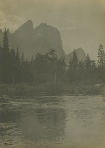 Mt. Watkins in Yosemite by Oscar Hanson - Click Image to Close