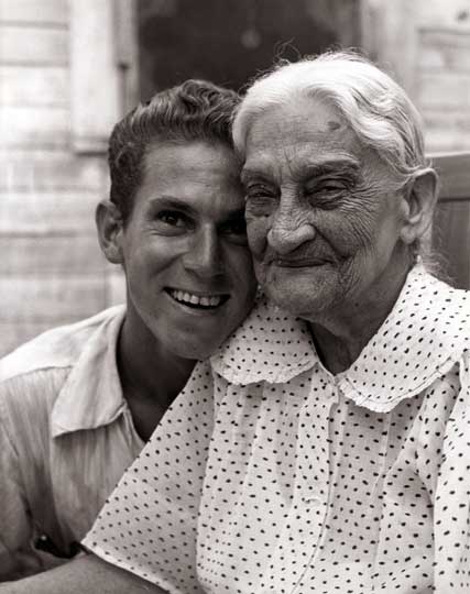 Ray Sosa and his Grandmother 1954