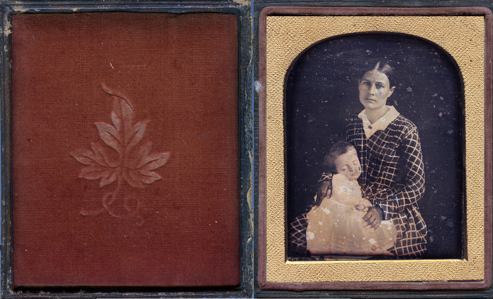 (image for) 4rt Plate Dagurreotype of Mother and Possible PM